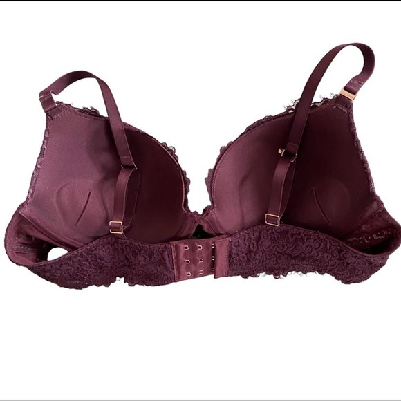 Aerie Real Power Plunge Push Up Eyelash Lace Bra - 38B - Picture 2 of 3